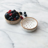 Stoneware Single Serving 4" Berry Bowl with Reactive Glaze, Set of 2 Colors (Each One Will Vary)