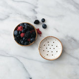 Stoneware Single Serving 4" Berry Bowl with Reactive Glaze, Set of 2 Colors (Each One Will Vary)