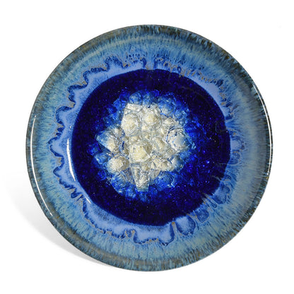 Dock 6 Pottery Small Wasabi/Trinket Dish with Fused Glass