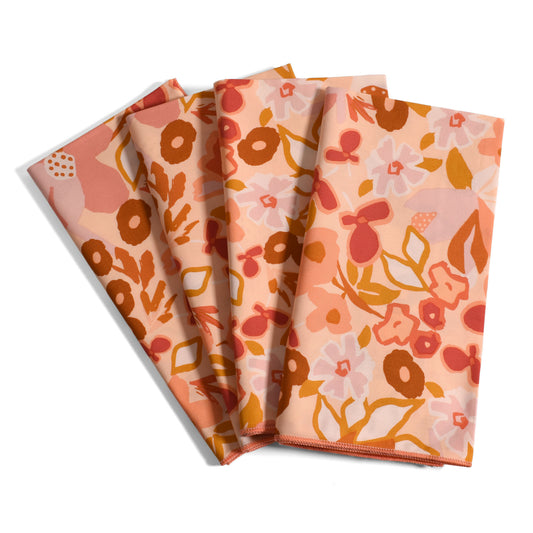 Dot and Army Desert Flora 100% Cotton Everyday Napkin, Set of 4, Made in Georgia
