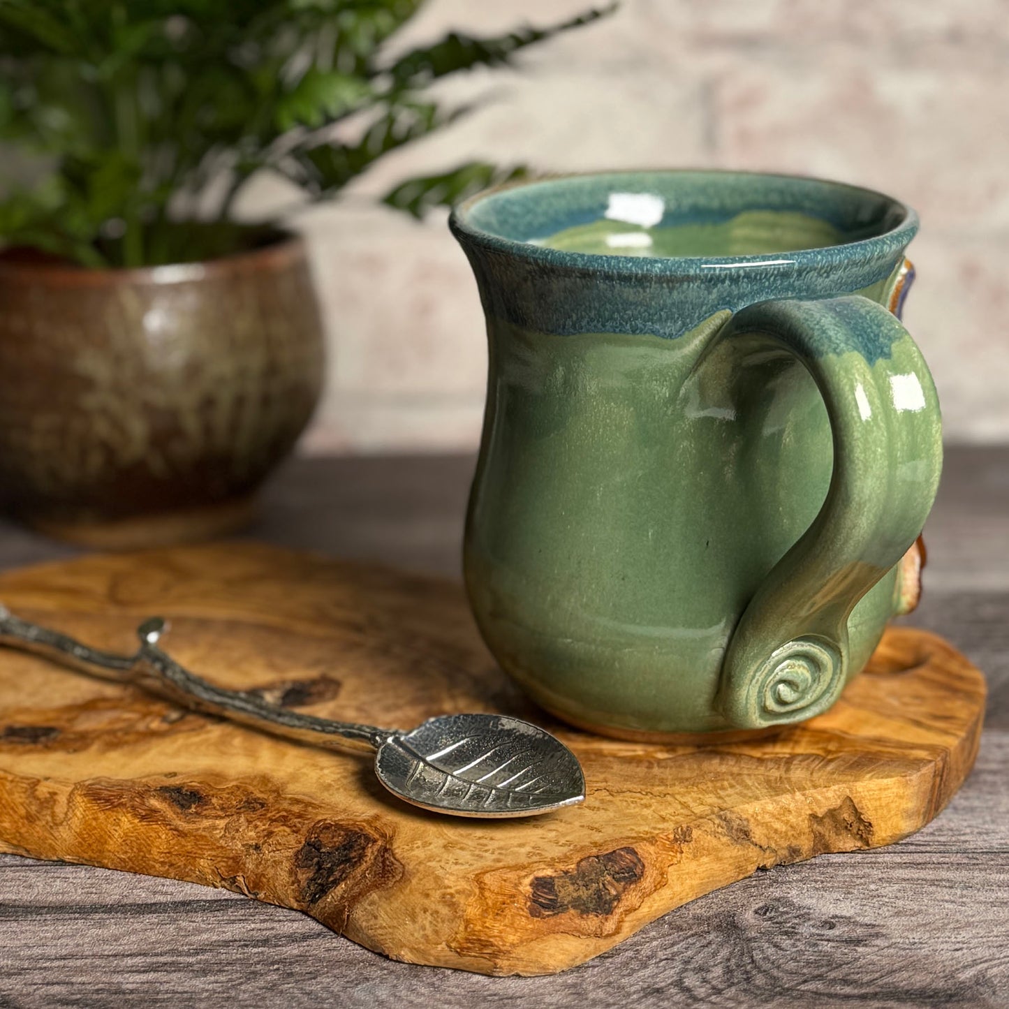 Dragonfly Coffee Tea Mug, Handmade American Pottery