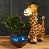 Fair Trade Felted Wool 12" Giraffe Figurine, Handmade in Nepal