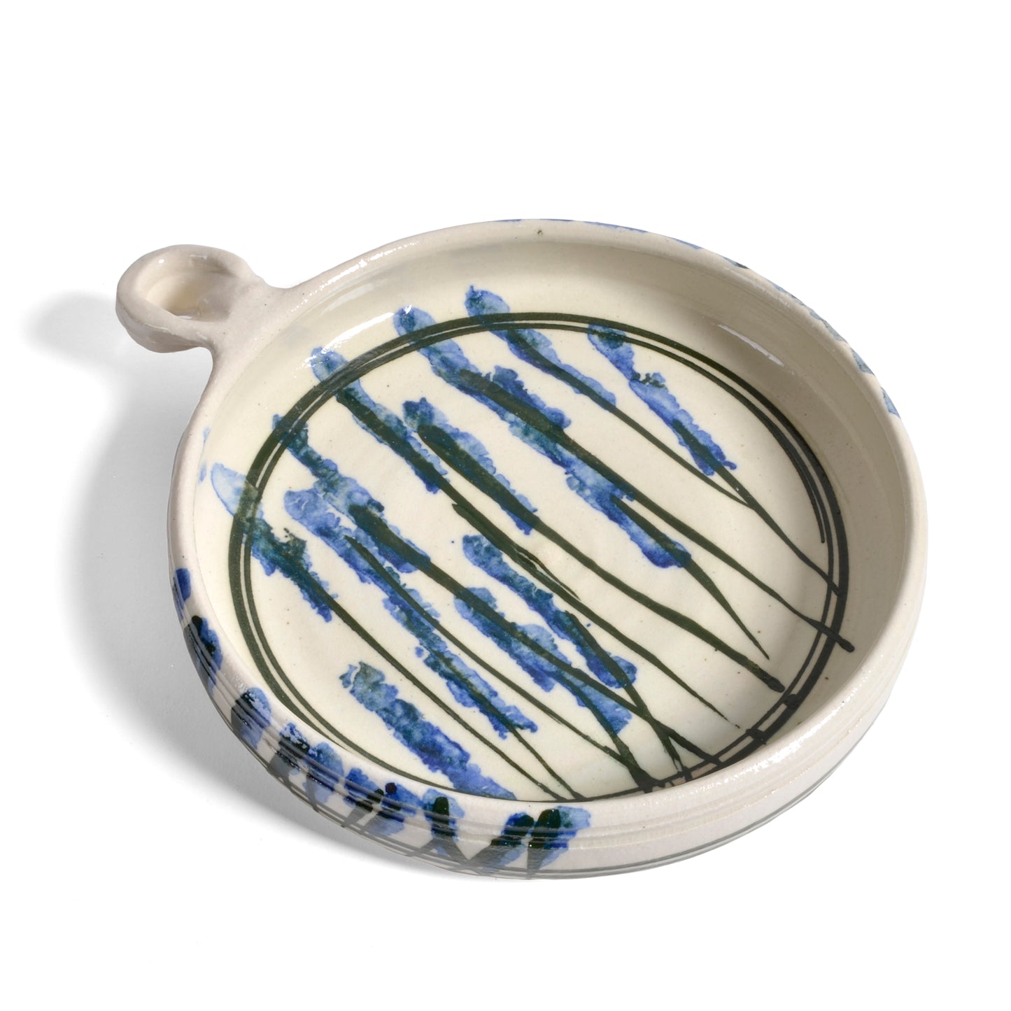 Holman Pottery Wildflower 8" Round Nacho Plate Baking Dish