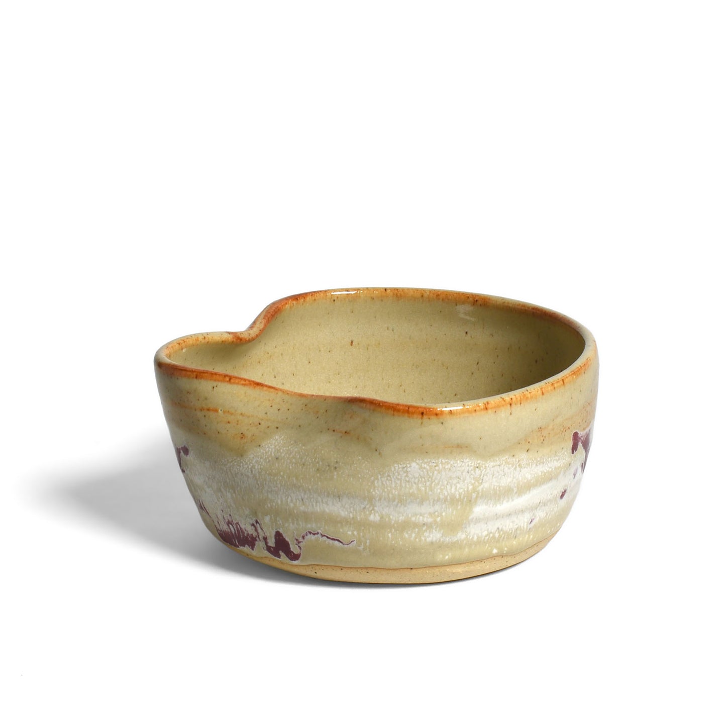 Handmade American Pottery Salsa, Tapenade, Dip Bowl with Spout