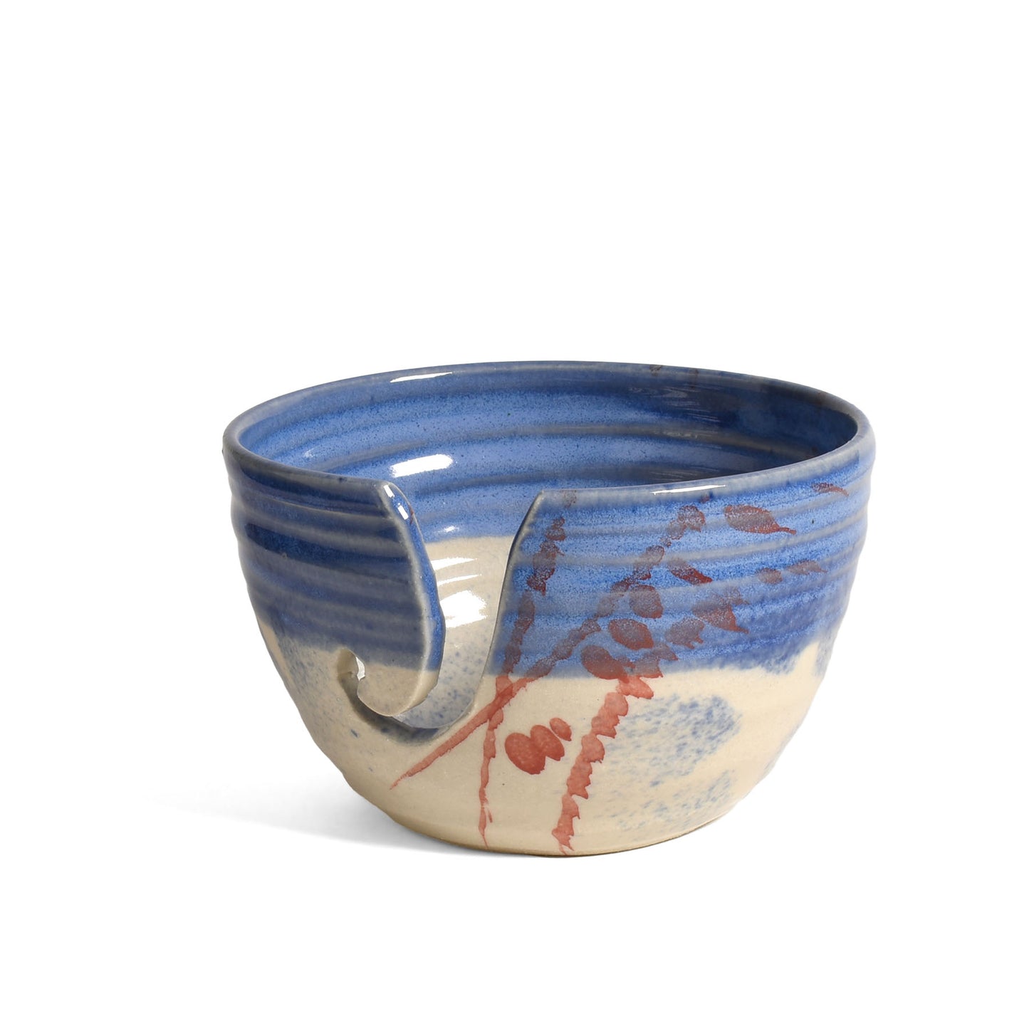 Holman Pottery Stars & Stripes American Handmade Yarn Bowl
