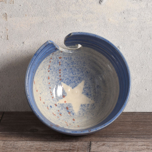 Holman Pottery Stars & Stripes American Handmade Yarn Bowl
