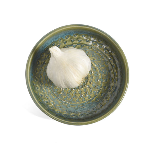 Holman Pottery Garlic Grater Dipping Bowl Combo
