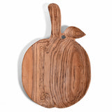 Hand Carved Olive Wood Apple Shaped Tray from Kenya