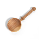 Wild Olive Wood 6" Spoon with Spyglass Handle, Handmade in Kenya, Each One Varies