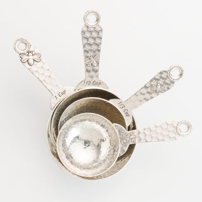 Crosby & Taylor Replacement Pewter Measuring Cup, Honeybee Pattern