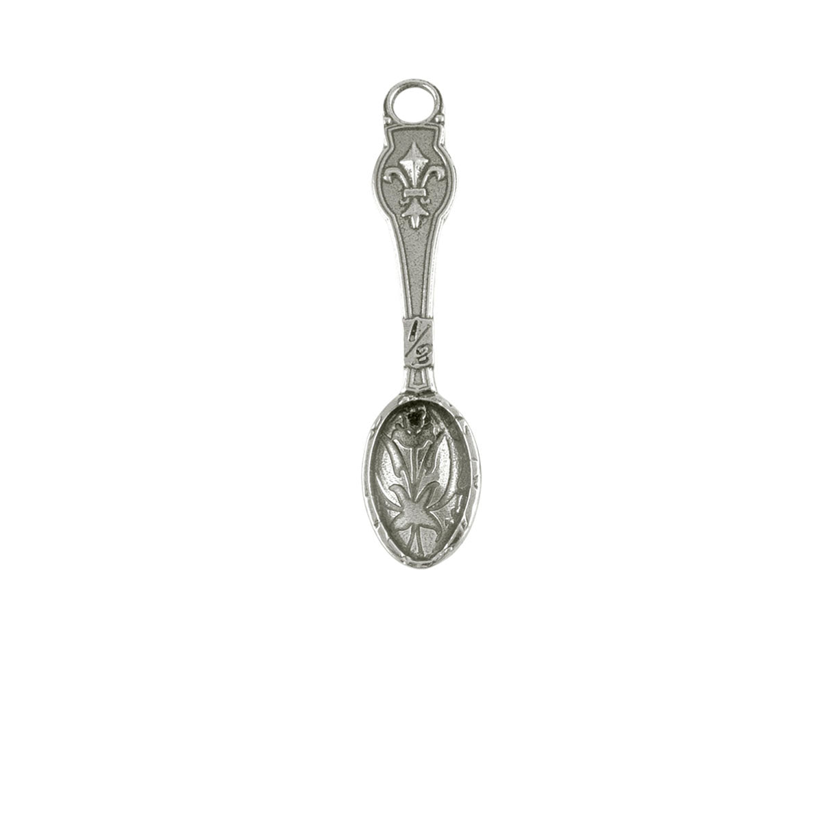 Crosby & Taylor Replacement Pewter Measuring Spoon, Fleur de Lys Pattern