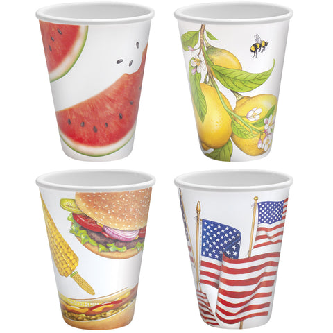 Mary Lake-Thompson Summer BBQ 12-oz. Melamine Cups, Set of 4