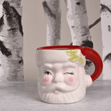 Mary Lake-Thompson Winking Santa 10-ounce Hand Painted Ceramic Mug