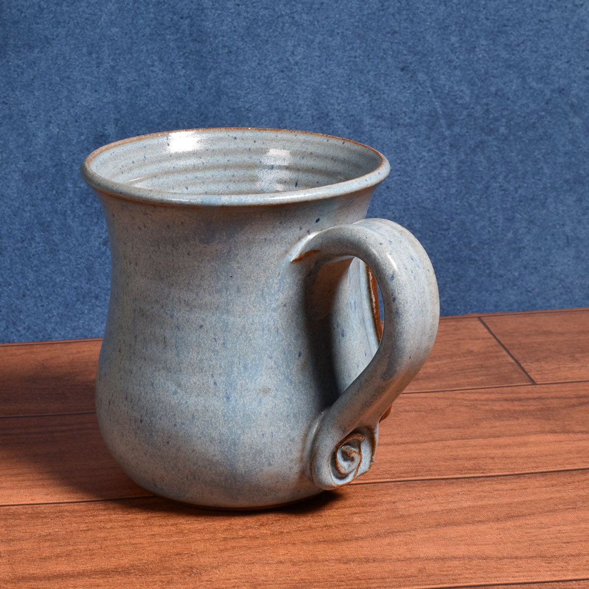 MudWorks Pottery ABC Chalkboard Teacher Recognition Mug, Barrington Blue