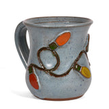 Christmas Lights Coffee Mug by MudWorks Pottery, Handmade in the USA