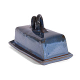 Butter Dish with Lid by MudWorks Pottery, Barrington Blue