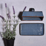 Butter Dish with Lid by MudWorks Pottery, Barrington Blue