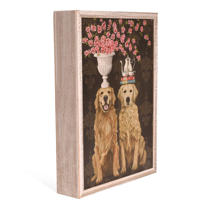 Golden Couple by Heather Gautier 5" x 7" Mini Framed Canvas Wall Art