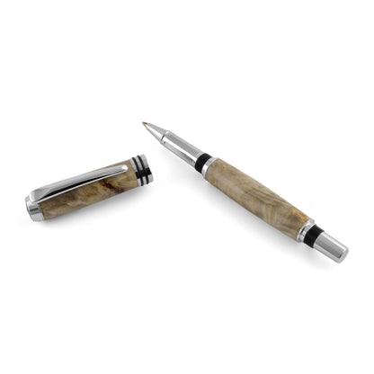 Natural Designs Woodturning Tycoon Rollerball Pen, Buckeye Burl
