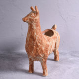Naomi Nickerson Llama Planter in Rustic Beige, Small Batch Handmade American Pottery