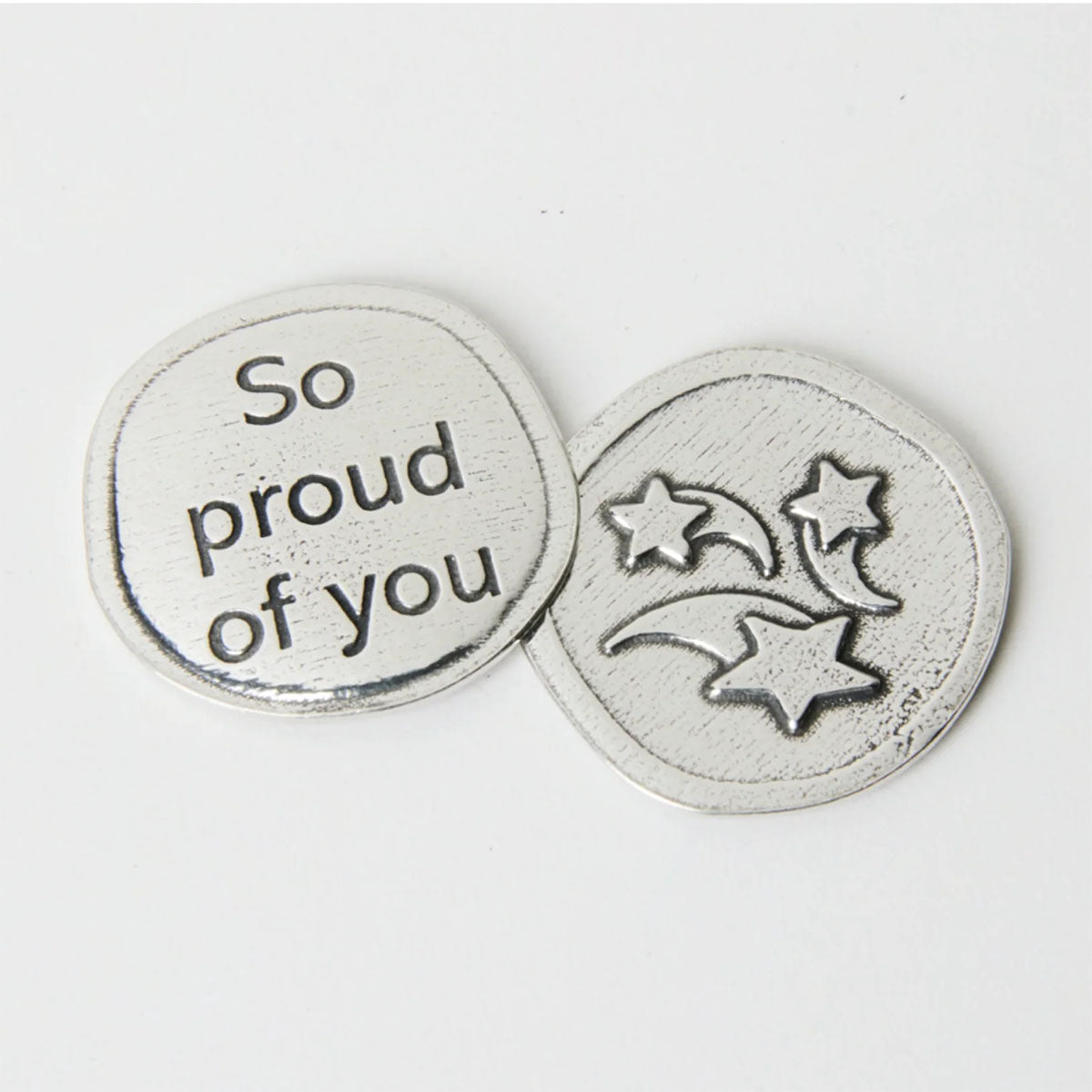 Crosby & Taylor So Proud of You Pewter Sentiment Token Coin, American Handmade