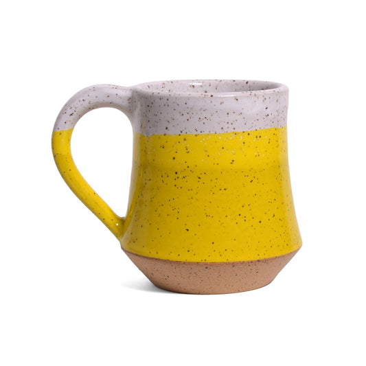 RachaelPots American Handmade 10-oz. Taper Coffee Mug, Yellow