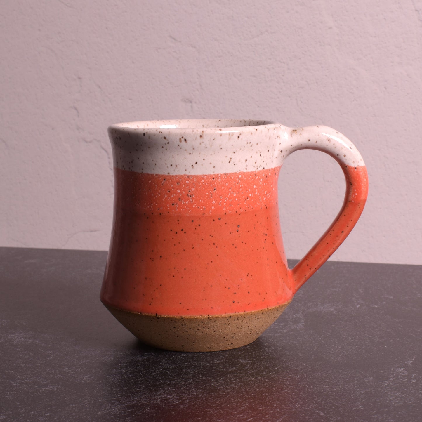 RachaelPots American Handmade 10-oz. Taper Coffee Mug, Coral