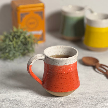 RachaelPots American Handmade 10-oz. Taper Coffee Mug, Coral