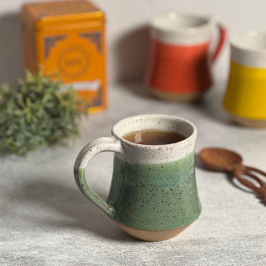 RachaelPots American Handmade 10-oz. Taper Coffee Mug, Sage Green