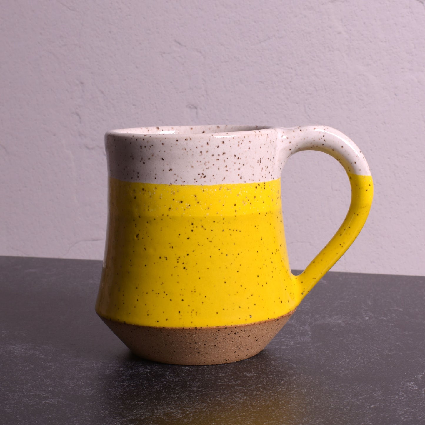 RachaelPots American Handmade 10-oz. Taper Coffee Mug, Yellow