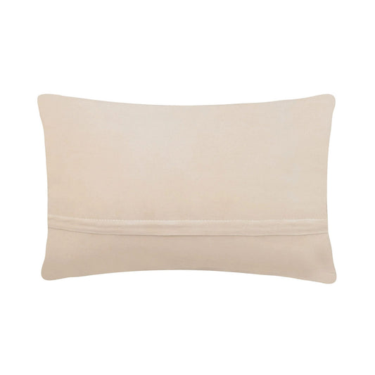 Texas Longhorn in Field of Bluebonnets 22" x 16" Hooked Wool Throw Pillow with Polyfill Insert