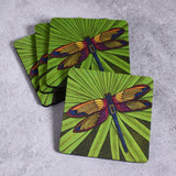 Dragonfly by Stephanie Kiker Polyester Neoprene Coaster, Set of 4