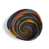 Fair Trade Zulu Telephone Wire 4-1/2" Small Triangle Basket, Cove Multicolor, Handwoven by African Makers, Each One Varies