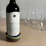 Fair Trade Zulu Telephone Wire 3-1/2" Small Bowl/Wine Bottle Coaster, Cove Multicolor, Handwoven by African Makers, Each One Varies