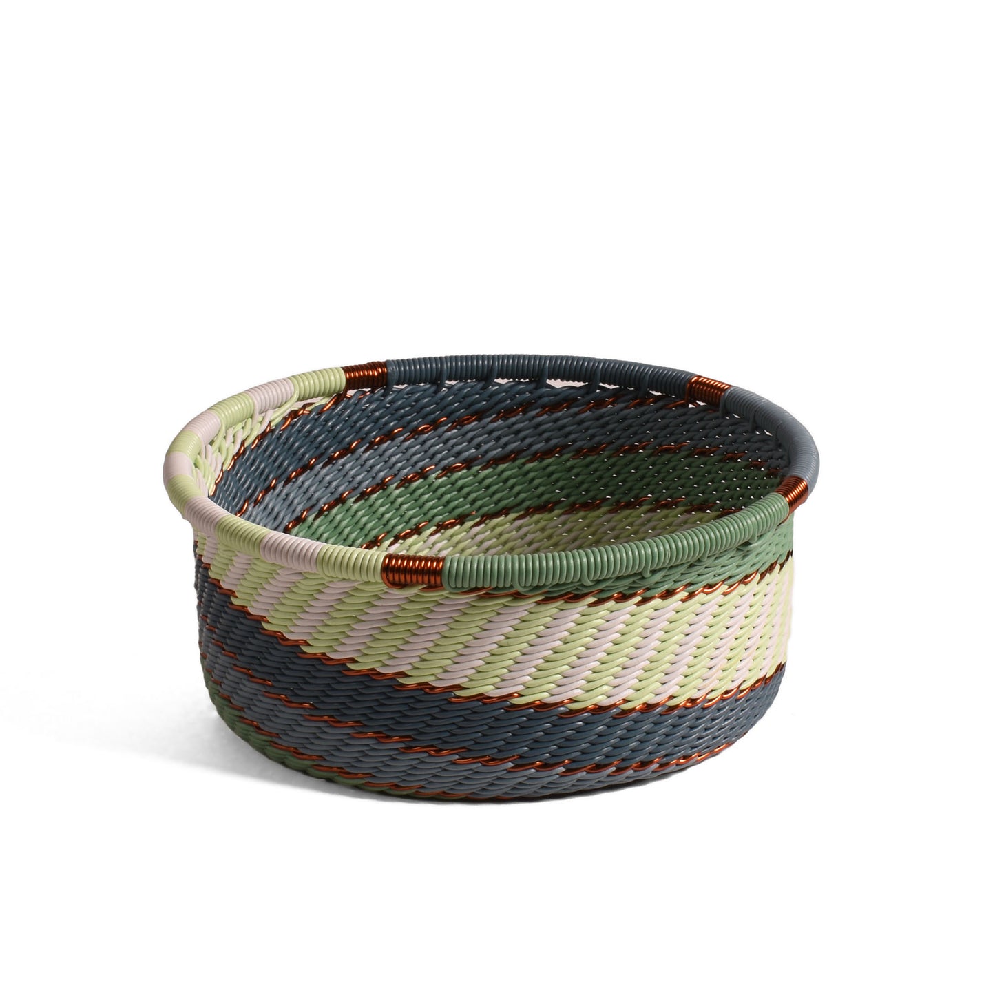 Fair Trade Zulu Telephone Wire Small Bottle Coaster Caddy Basket, Montane