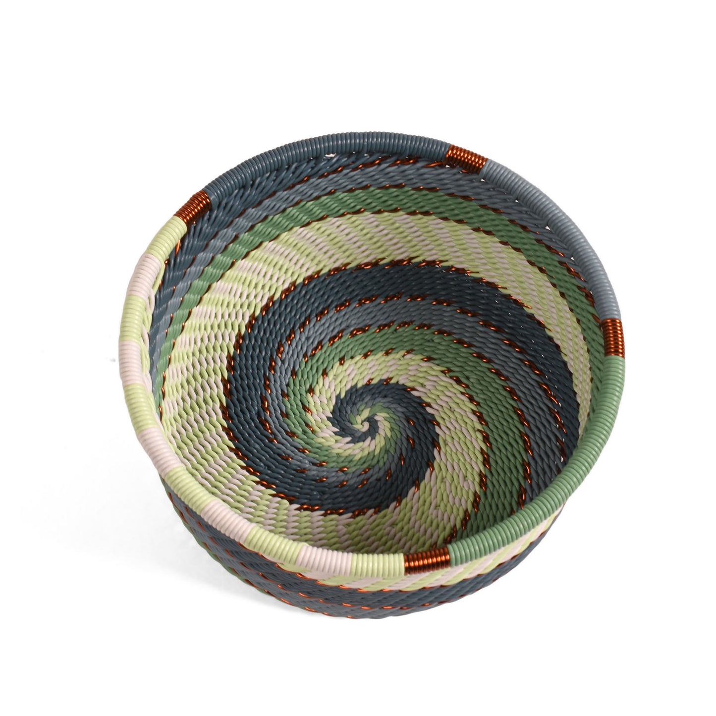 Fair Trade Zulu Telephone Wire Small Bottle Coaster Caddy Basket, Montane