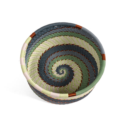 Fair Trade Zulu Telephone Wire Small Bottle Coaster Caddy Basket, Montane