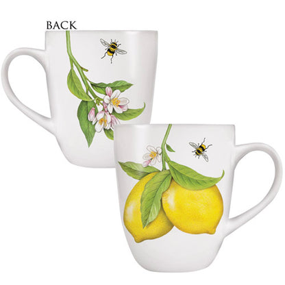 Mary Lake-Thompson Lemons & Bees 16-ounce Stoneware Mug