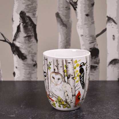 Mary Lake-Thompson Winter Birds 16-ounce Stoneware Mug with Matching Gift Box