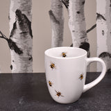 Mary Lake-Thompson Scattered Bees 16-ounce Stoneware Mug with Save the Bees Box