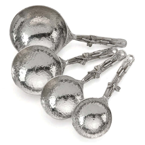 Crosby & Taylor Dragonfly 4-piece Handmade American Pewter Measuring Cup Set