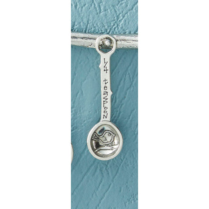 Crosby & Taylor Replacement Pewter Measuring Spoon, Bird Pattern
