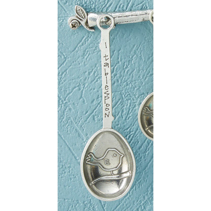 Crosby & Taylor Replacement Pewter Measuring Spoon, Bird Pattern