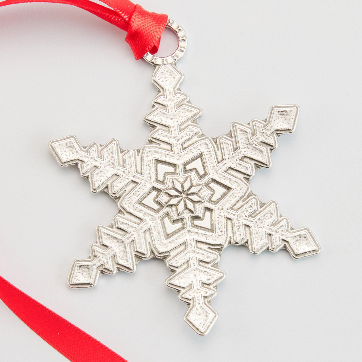 Crosby & Taylor Nordic Snow 2015 Annual Snowflake Pewter Ornament