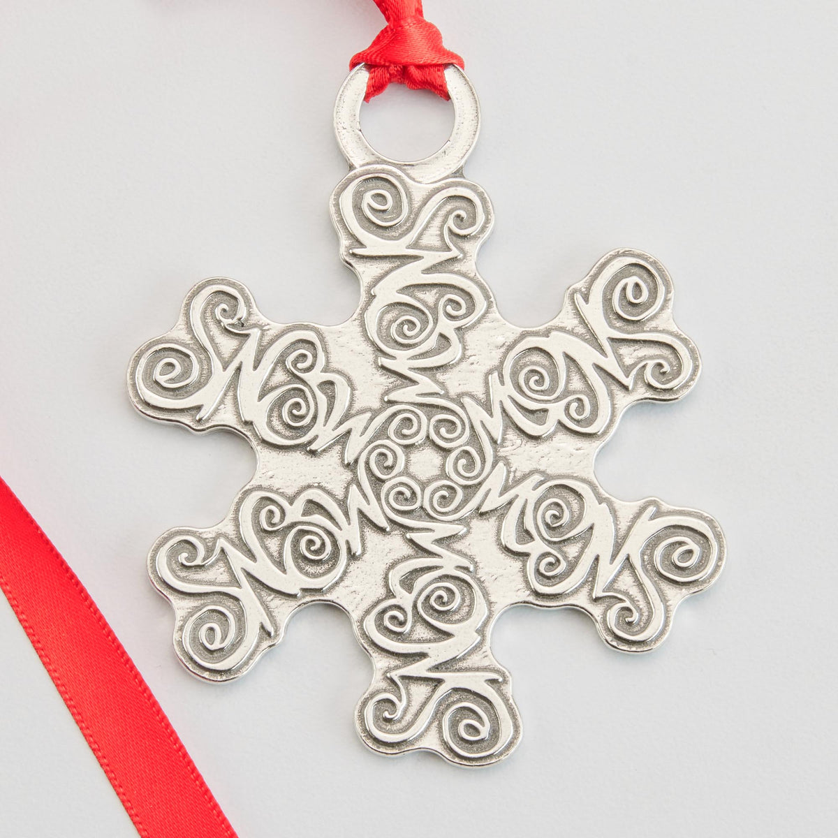 Crosby & Taylor Snow Times Six 2021 Annual Snowflake Pewter Ornament