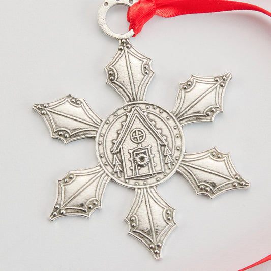 Crosby & Taylor Home for the Holidays 2022 Annual Snowflake Pewter Ornament