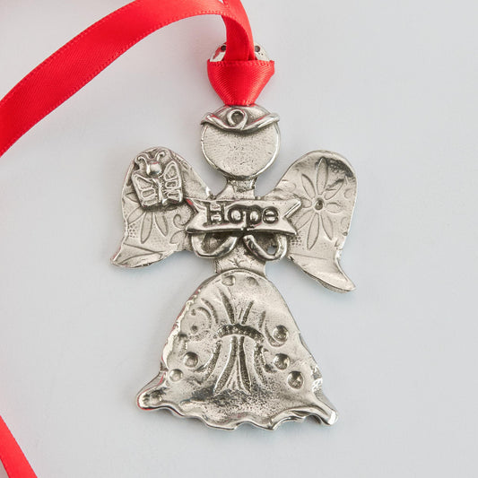 Crosby & Taylor Angel of Hope American Handmade Pewter Ornament