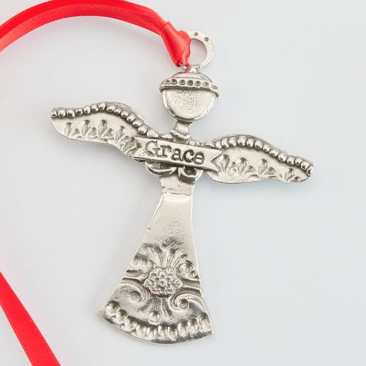 Crosby & Taylor Angel of Grace American Handmade Pewter Ornament