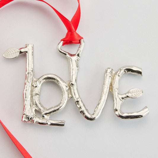 Crosby & Taylor Love Twig American Handmade Pewter Ornament