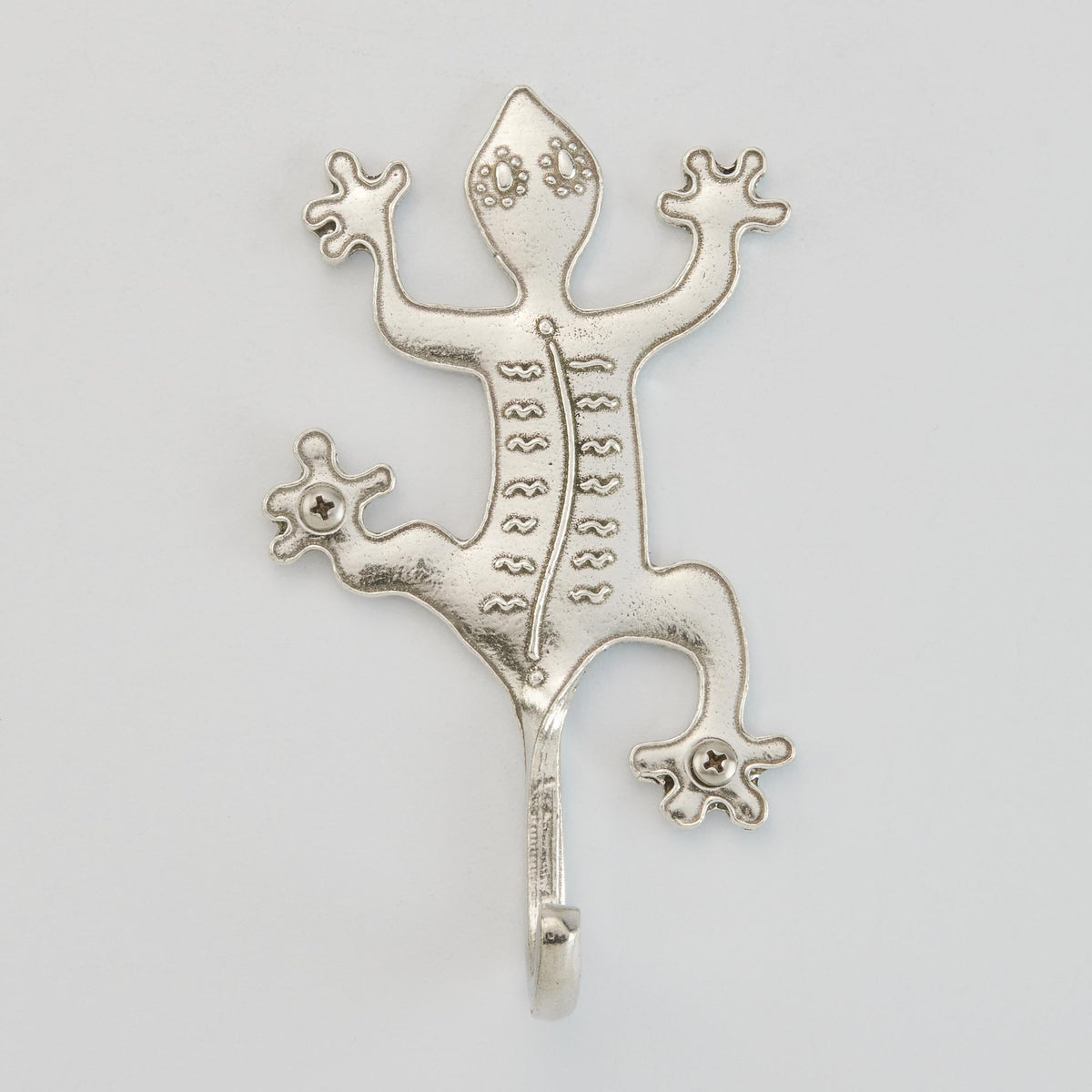 Crosby & Taylor Gecko Artisan Pewter Wall Hook